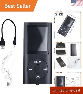 Multifunctional MP3 Player, 1.8 Inch LCD, 64GB Storage with FM Radio & Recorder