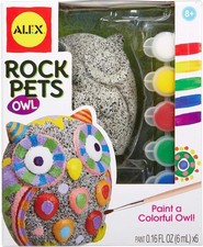 ALEX Craft Rock Pets Owl Paint Your Own Weatherproof Companion Kit