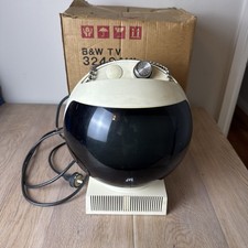 JVC Videosphere, Space Age, MCM, Circa 70's. Rotating Stand or Hanging Sphere TV