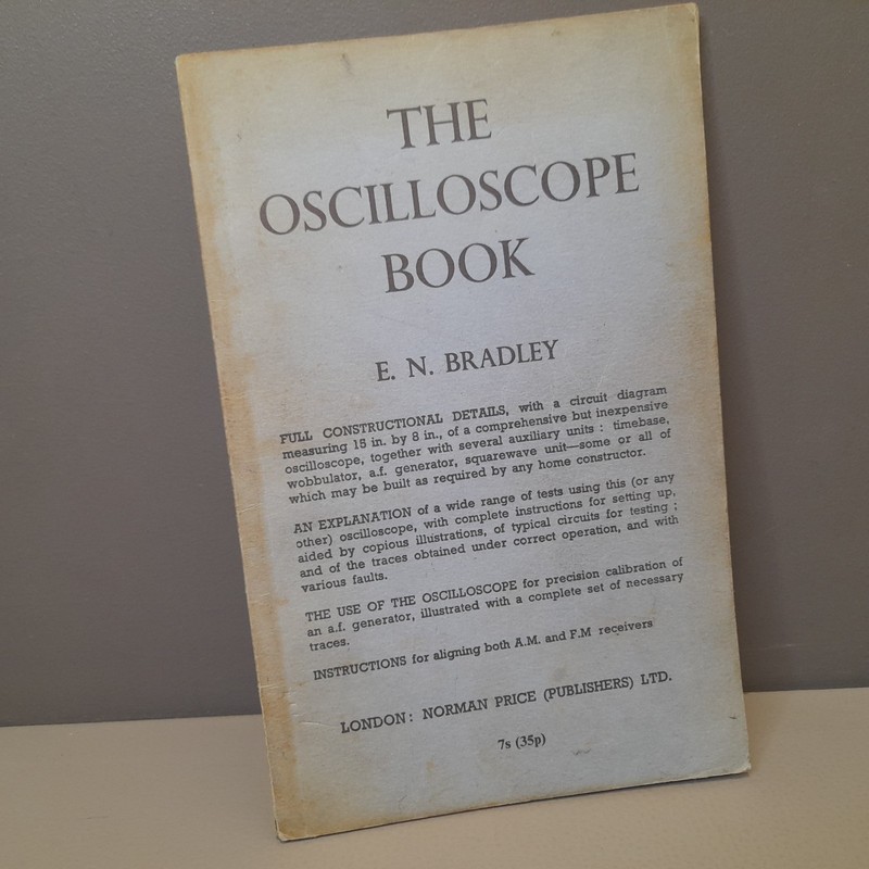 Vintage Oscilloscope Book  - DIY Build Your Own - Science Project - 1957