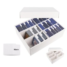 Trading Card Storage Box, 3-Row 3000-Count Cardboard Box 2-Pack 2