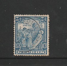 cyprus 1928 50th Anniv British rule, 2 1/2 Pi Used SG 126