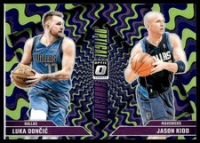 2024-25 Donruss Optic #1 Jason Kidd/Luka Doncic Optical Illusions Purple