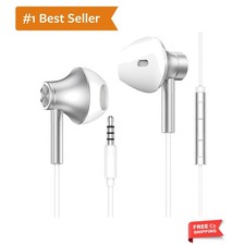 HiFi Stereo 3.5 mm Wired Earbuds with Ultra Clear Mic  Volume Control  14-S...