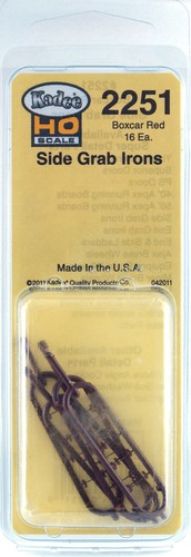 Kadee HO H0 Side Grab Irons Boxcar rojo Art. Nr. 2251 ARTÍCULO NUEVO | Zustand: Neu