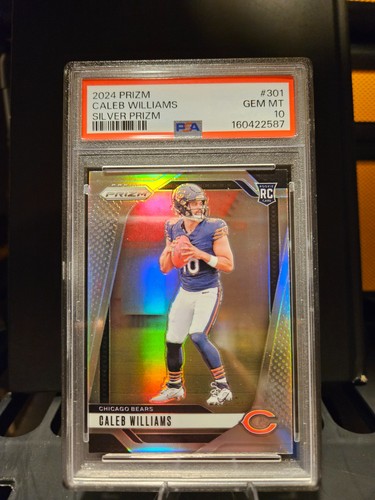 Caleb Williams Rookie Silver Prizm PSA  10