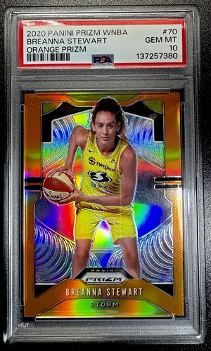 2020 Prizm WNBA Breanna Stewart Orange Prizm /65 PSA 10 GEM MINT #70 RARE