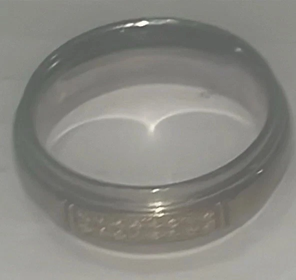 Anillo de diamantes chapado en oro de acero inoxidable talla 11 6 mm para hombre ajuste cómodo Foto 3 de 4