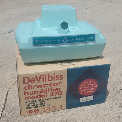 Vintage DeVilbiss Director Model 270 Humidifier Cool Mist  Original Box + Manual