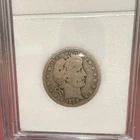 1908 Barber Quarter 25C Silver US Coin Circulated Uncertified .9 Fineness
