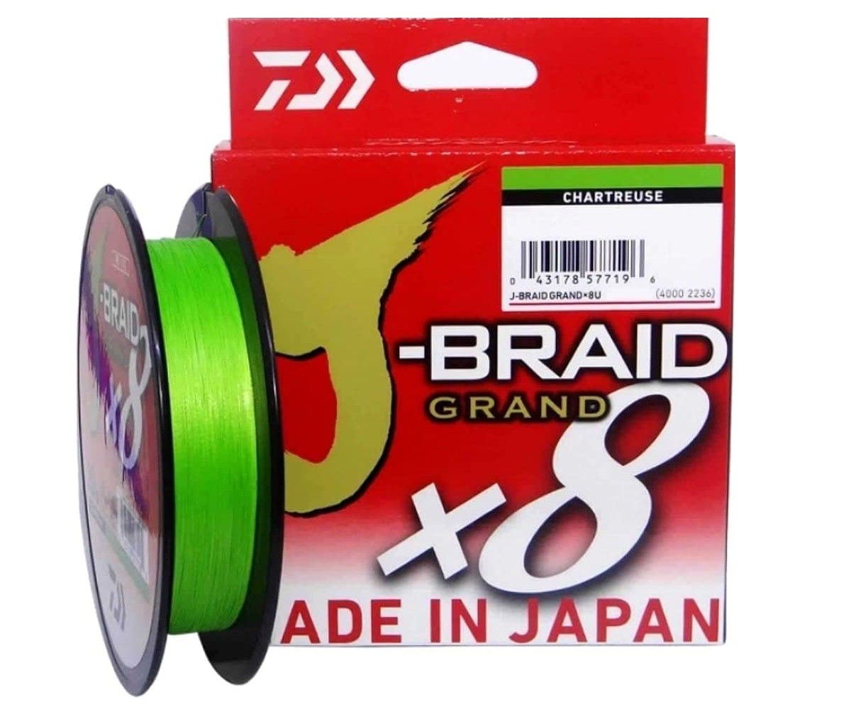 Daiwa J-Braid Grand X8 016mm 10kg 270m Chartreuse Geflochtene Schnur 7690₽