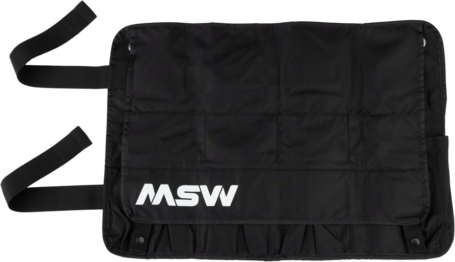 MSW Essential Tool Wrap Bag - Durable, Organizing Bike Repair Kit with 20 Tool