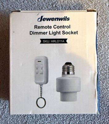 Dewenwils Remote Control Dimmer Light Socket - open box - tested