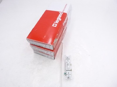 30 Pack Pass & Seymour Single Pole Grounding Toggle Switch 15A Residential White