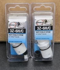 LOT OF 2 NEW Danco 3Z-6H/C Hot Or Cold Stem For Valley Faucet Replacement 17312B