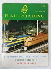 O Scale Railroading Magazine August 1974 Model Trains Model Railroad
