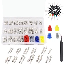 739Pcs Automotive Electrical Connector Pins Kit Terminal Removal Tool Wire Seals