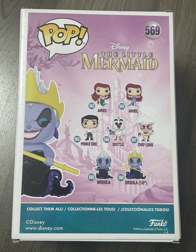 Funko Pop! Vinyl Jumbo 10 in: Disney - Ursula (10 inch) (Glows in the Dark) #569 - Picture 4 of 7