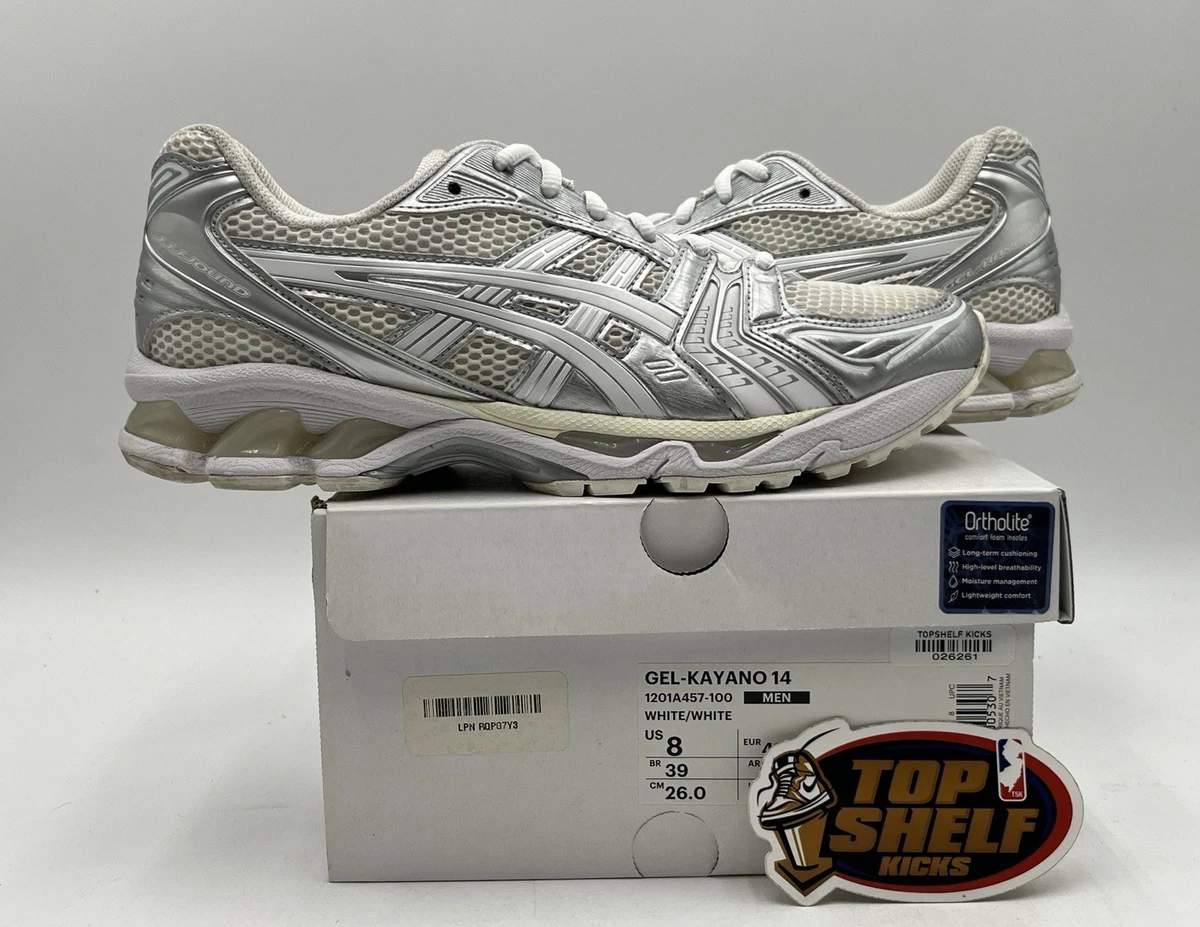JJJJound x ASICS Gel Kayano 14 Silver White for Sale