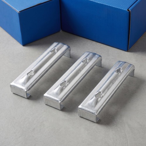 3 pièces support de montage de gouttière en métal, support de gouttière de pluie en alliage d'aluminium, lourd - Photo 11/12