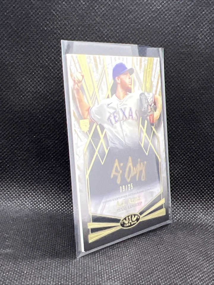 2022 Topps Tier One A.J. Alexy Break Out Auto Rookie RC #09/25 Rangers - Image 2 of 4