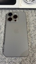 iPhone 15 Pro 256GB Natural Titanium Used with Case & Accessories From Japan