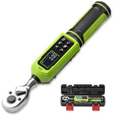 Digital Torque Wrench 3/8 Drive-0.66-44.25Ft.Lb, 0.9-60 N.m, Electric Torque ...