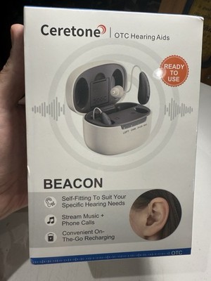 Ceretone Beacon Hearing Aids OTC  brand new sealed, best price Guaranteed 