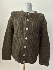 Bayerische Trachtenjacke Janker Gr 50 Dunkelbraun Schafwolle Handarbeit Tracht
