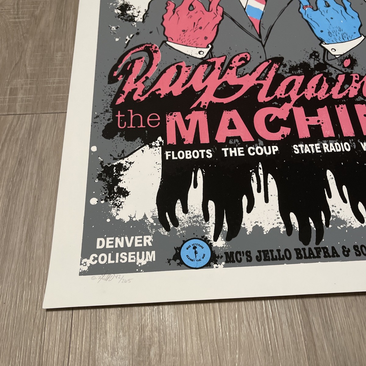 Rage Against The Machine Denver DNC Gig Poster 2008 Chris