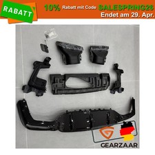 Heckdiffusor Diffusor Auspuff für Mercedes W213 S213 E63 2020-2023 Glanz Schwarz