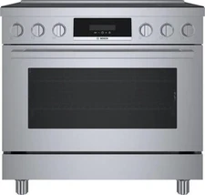 Bosch 36" 3.7 cu.ft Slide-In 5 Elements 800 Series Induction Range HIS8655U