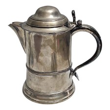 Antica Teiera / Caffettiera con Punzoni - Sheffield Style - Vintage Epoca - H 20