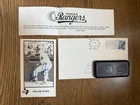 Vintage Nolan Ryan 3x5 At Bat Photo Card Autographed Texas Rangers HOF