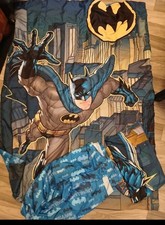 Batman Comforter Crib Size Set with Sheet and Pillow Case