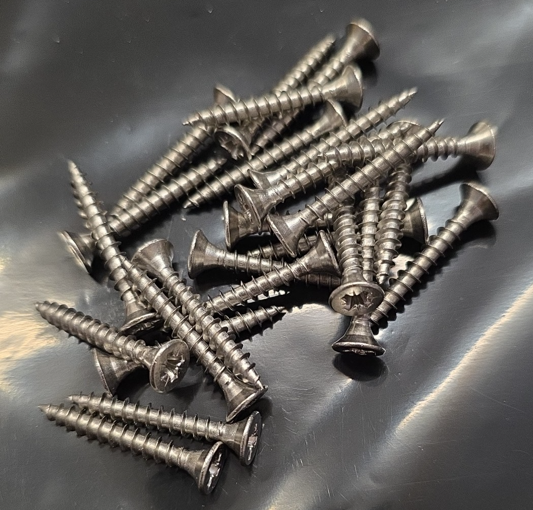 25 X   4 X 30MM POZI COUNTERSUNK CHIPBOARD SCREWS WOOD SCREW A2 STAINLESS STEEL