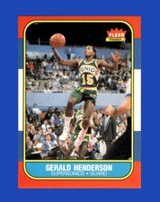 1986-87 Fleer Set-Break # 45 Gerald Henderson NM-MT OR BETTER *GMCARDS*
