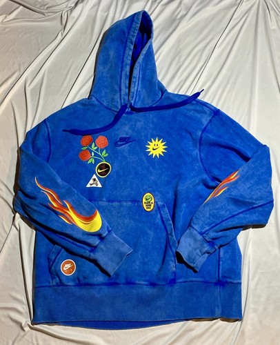 Felpa con cappuccio Nike Sportswear 😊Have A Nike Day 😊Logos 🔥Pulita🔥Uomo XL