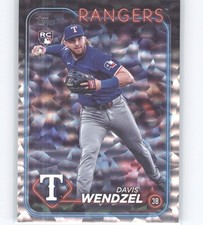 2024 Topps Update Series - Davis Wendzel #US248 Silver Crackle Foilboard (RC)