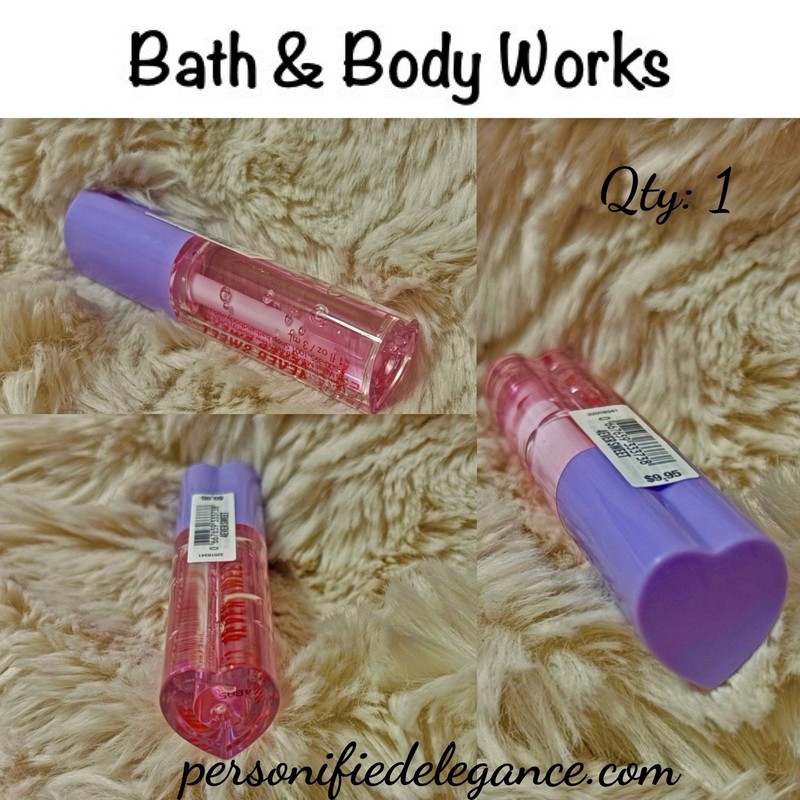 NEW Bath & Body Works x Sweethearts 4EVER Sweet Sheer Pink Heart Vial Lip Oil 1