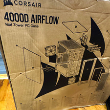 Corsair 4000D AIRFLOW ATX Mid-Tower PC Case Black w/ USB Audio Ports