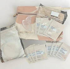 Biossance Set Pink Flora Bag - Eye Gel, Serum, Facial, Gua Sha, Cloths, etc.