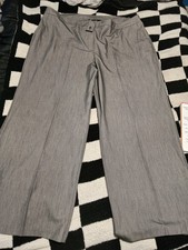 Tailored Grey Trousers,Wide Leg , Beautiful Trousers ,Size 24