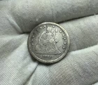 1861 - Seated Liberty Silver Quarter - Exact Coin Imaged C493