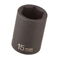 Grey Pneumatic 1015M 3/8" Drive x 15mm Standard Length Impact Socket, 6 Point