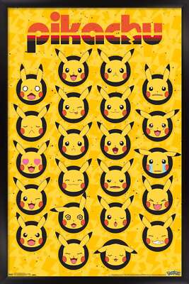 Pokemon - Pikachu Faces 14x22 Poster