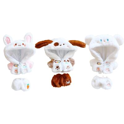 Puppen-Outfit-Set Reißverschluss-Mantel-Hosen-Set Kostüm für 20 cm große