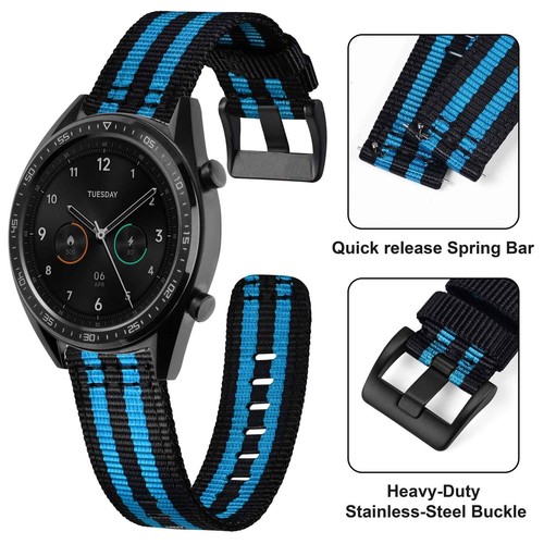 ANNEFIT Weave Nylon Watchband 18mm 19mm 20mm 22mm 24mm,Quick Release Watch Strap - Picture 134 of 229