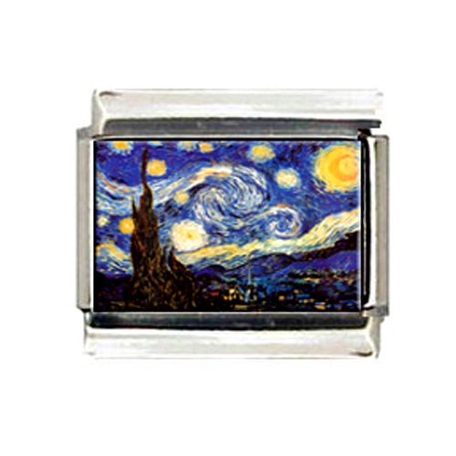 Starry Night Van Gogh Custom Italian Charm Painting Best custom charms on !