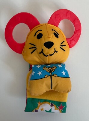 Vintage 1999 Discovery Toys Plush Mouse Baby Infant Teething Toy Item No. 1589